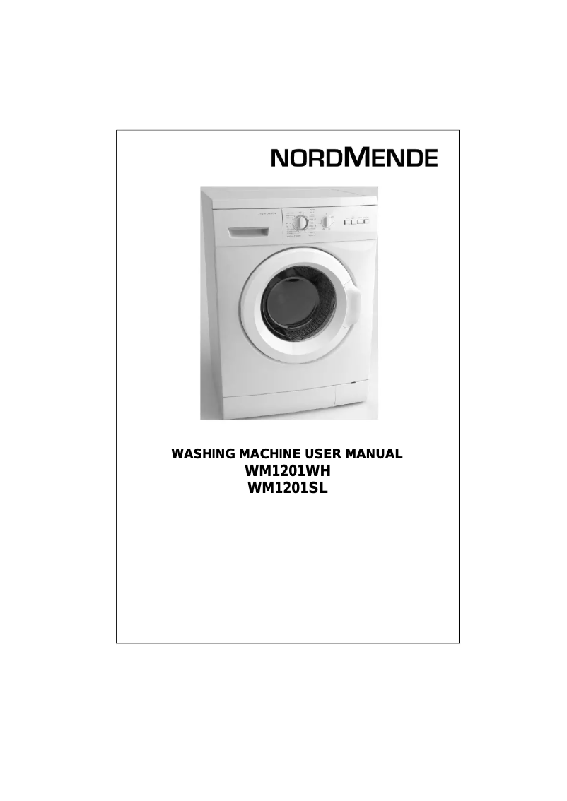 Página 1 del manual Manual de usuario Nordmende WM1201WH