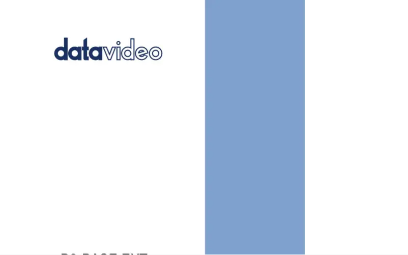 Page 1 de la notice Manuel utilisateur DataVideo D2-BASE-EXT