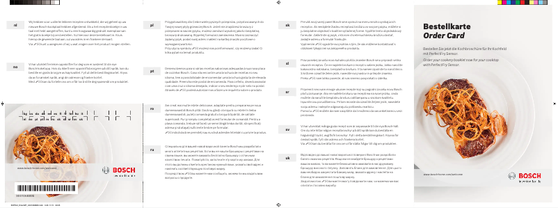 Page 1 of the manual Instruction Manual Bosch PIV895FC5E