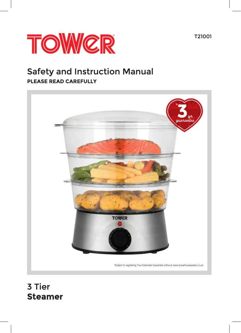 Page 1 de la notice Manuel utilisateur Tower T21001