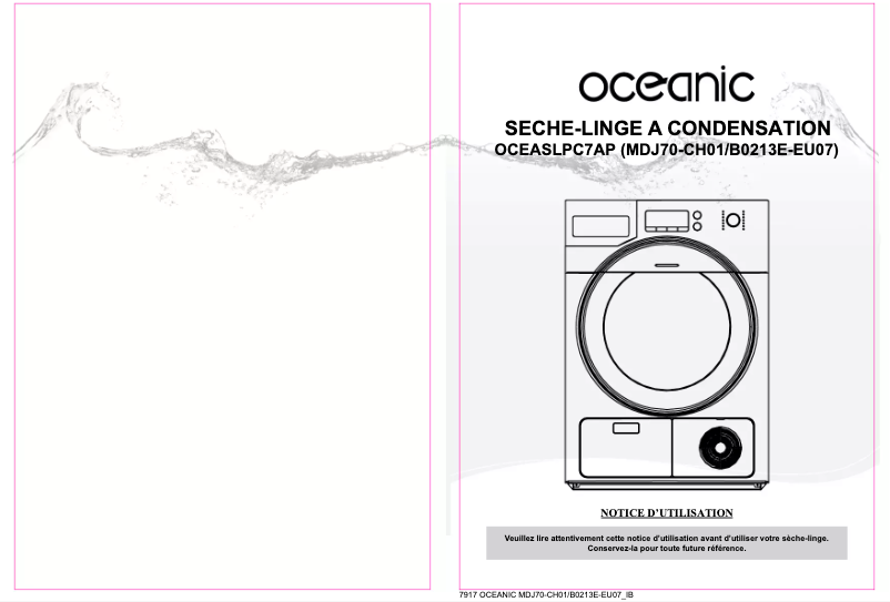 Page 1 of the manual User Manual Oceanic OCEASLPC7AP