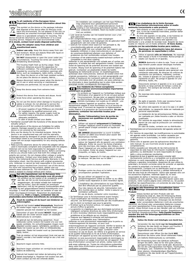 Page 1 de la notice Fiche technique Mean Well APV-35-5