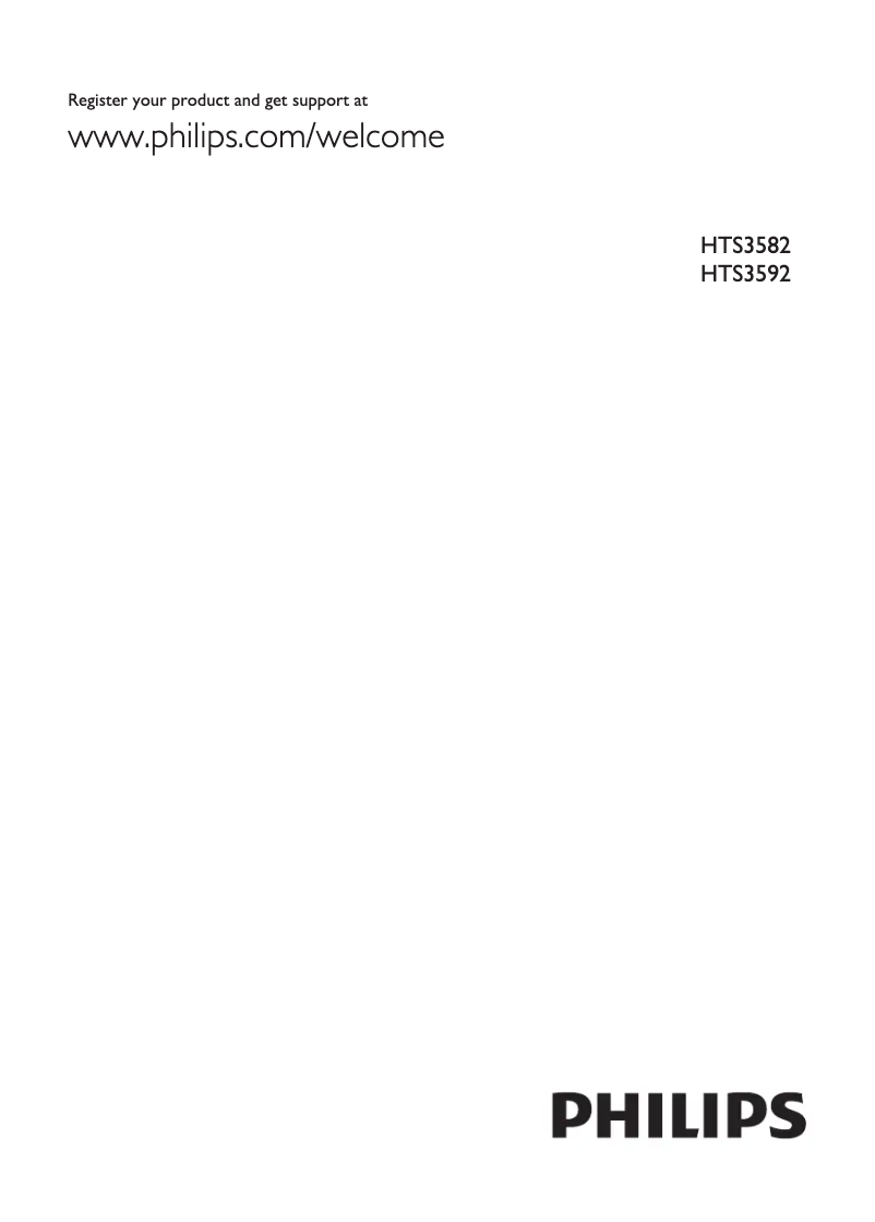 Page n°1 - Manuel utilisateur Philips HTS3582