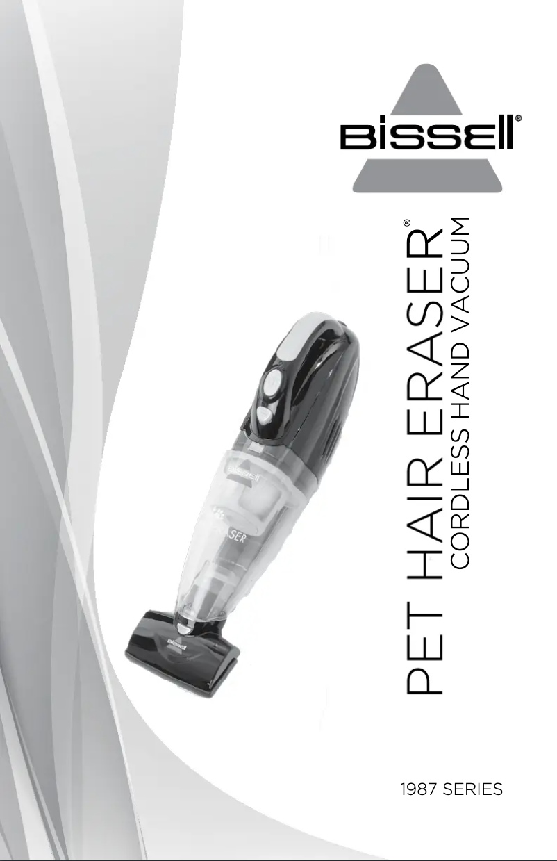 Page 1 de la notice Manuel utilisateur Bissell Pet Hair Eraser
