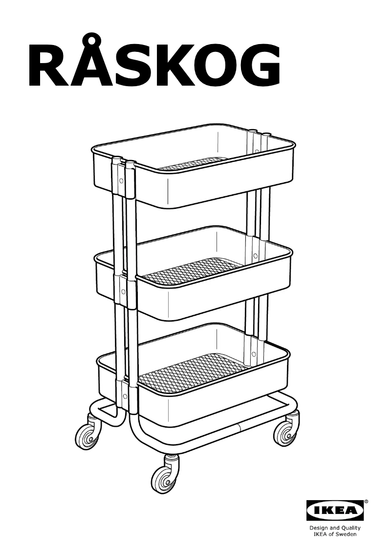 Page 1 de la notice Manuel utilisateur Ikea RÅSKOG 203.829.32