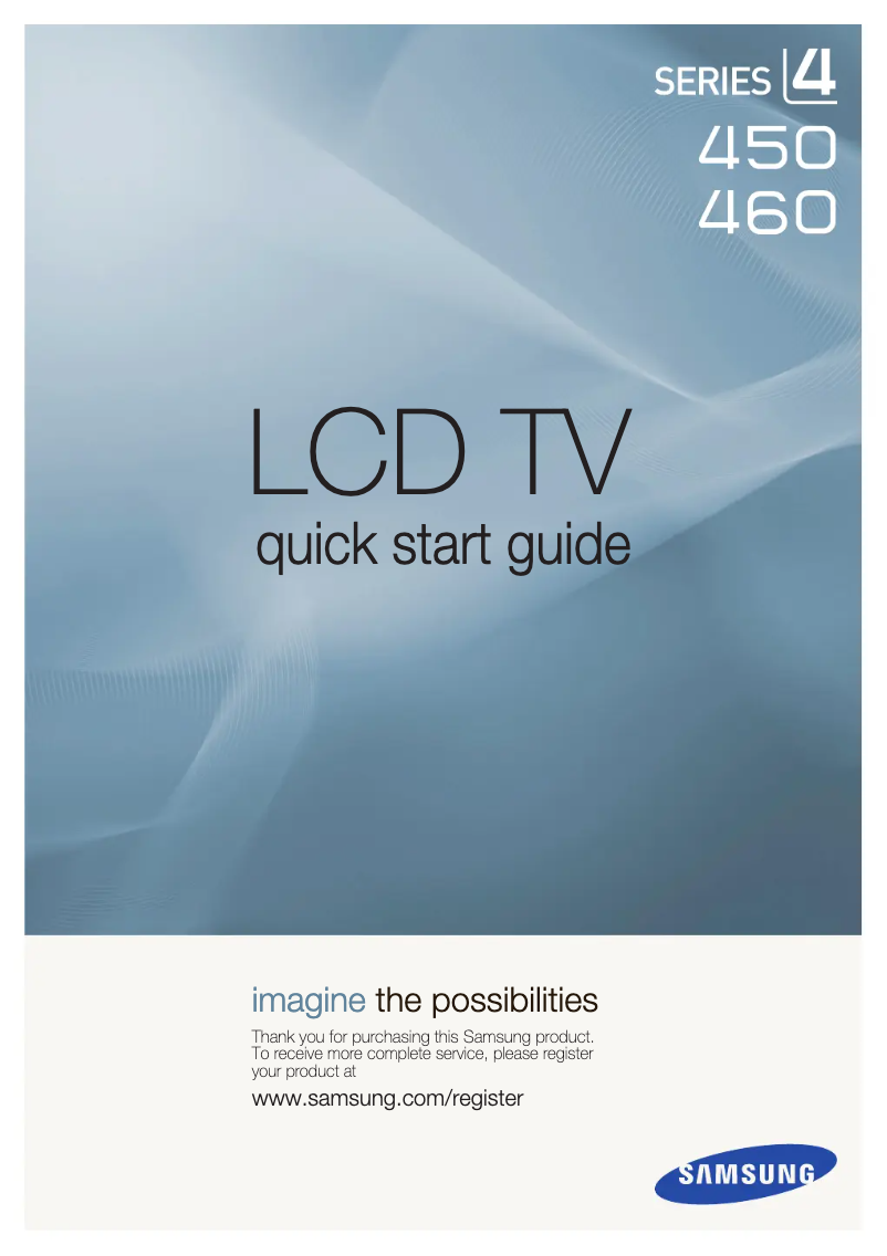 Página 1 del manual Manual de usuario Samsung LN22B450C8