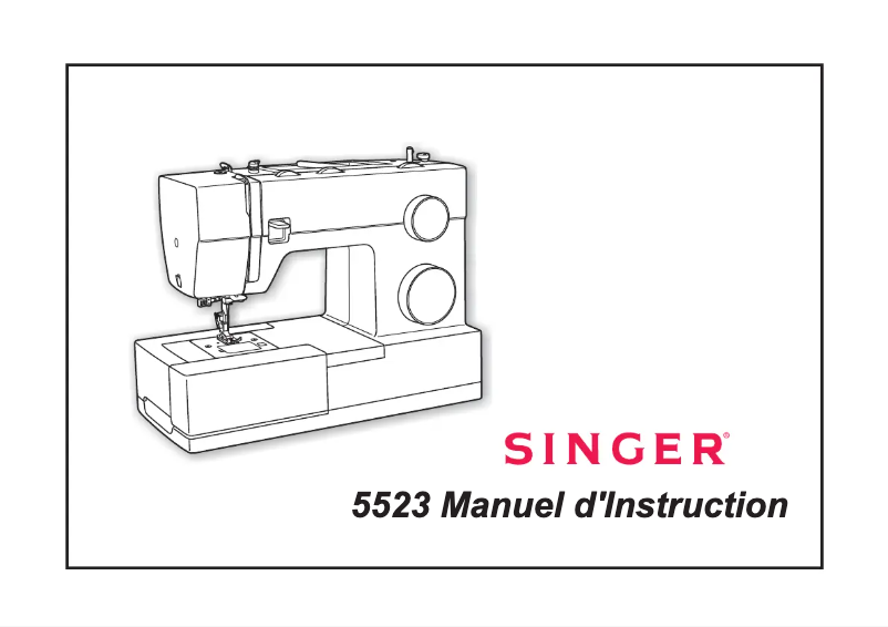 Page 1 of the manual User Manual Singer 5523