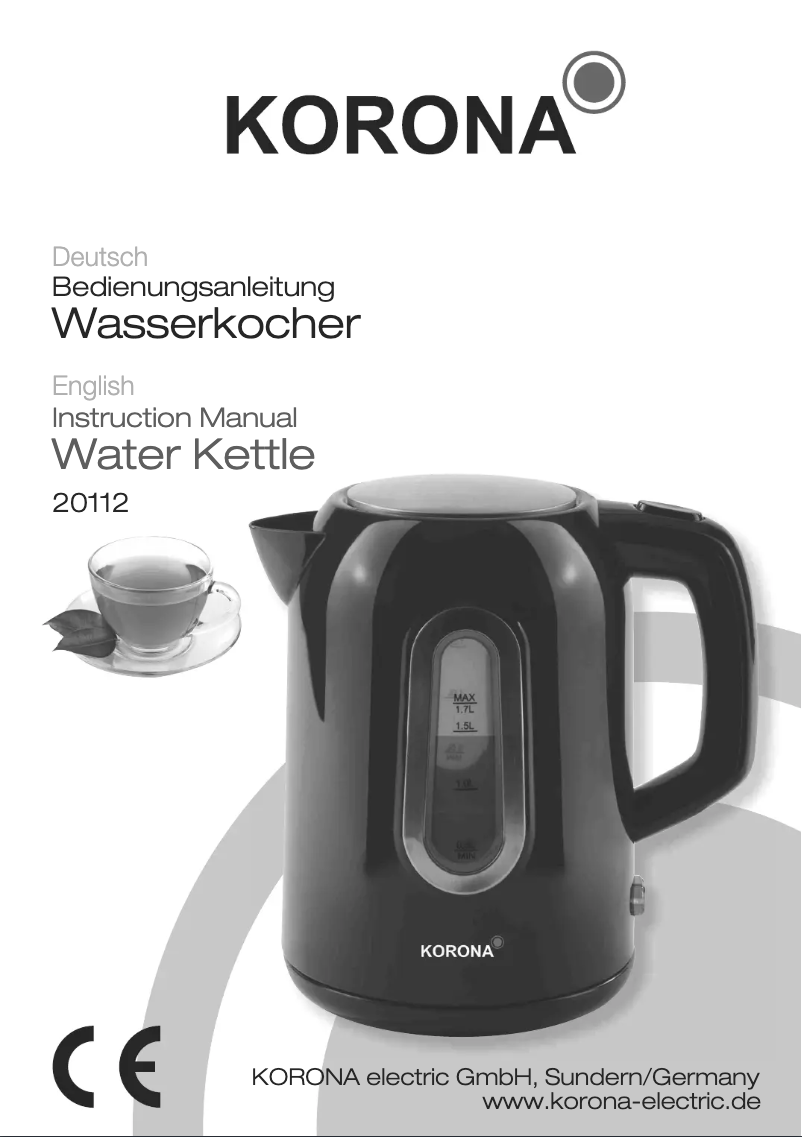 Page 1 de la notice Manuel utilisateur Korona 20112