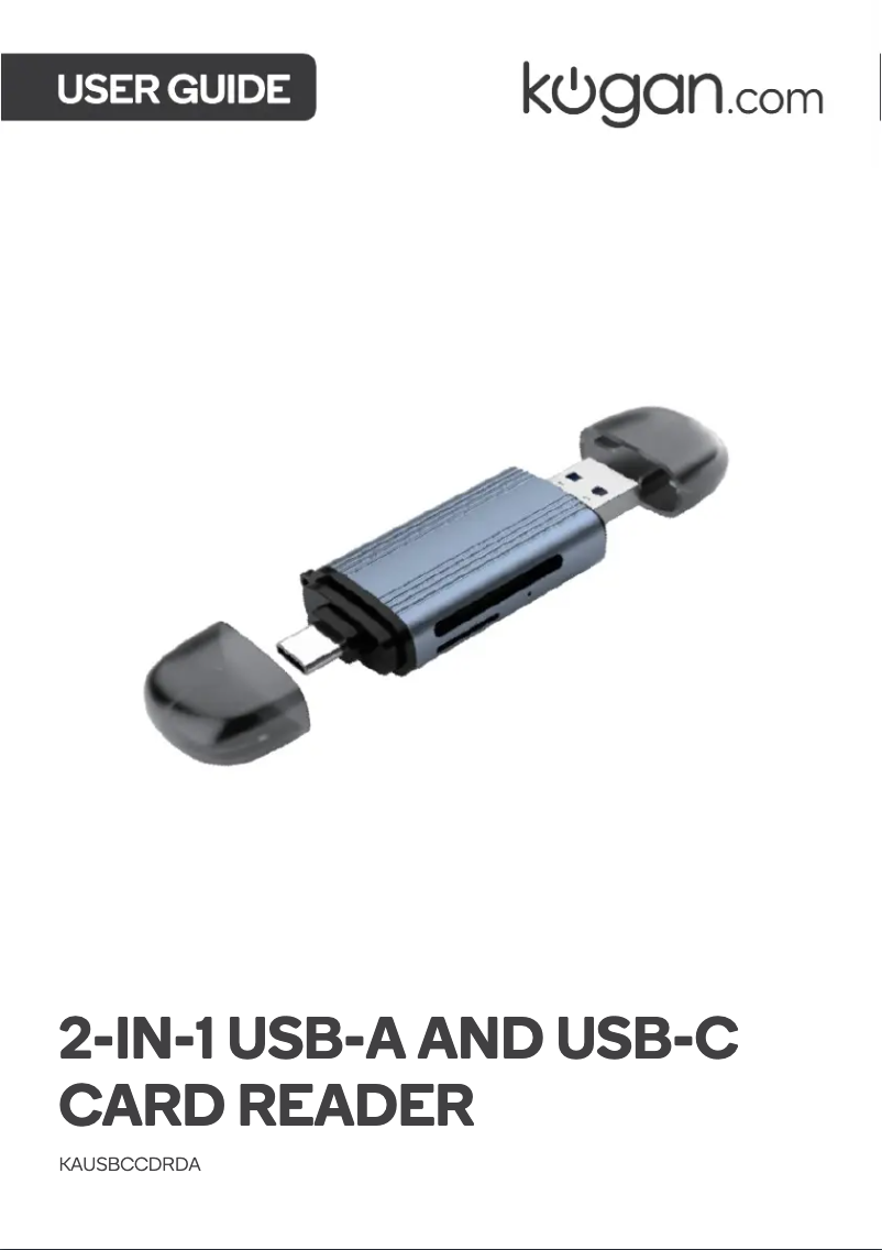 Page 1 de la notice Manuel utilisateur Kogan KAUSBCCDRDA
