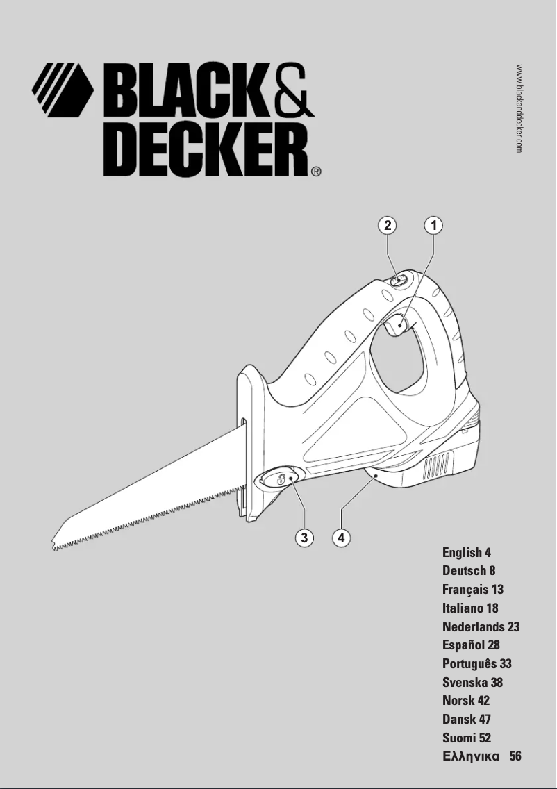 Page 1 de la notice Manuel utilisateur Black & Decker CS143K