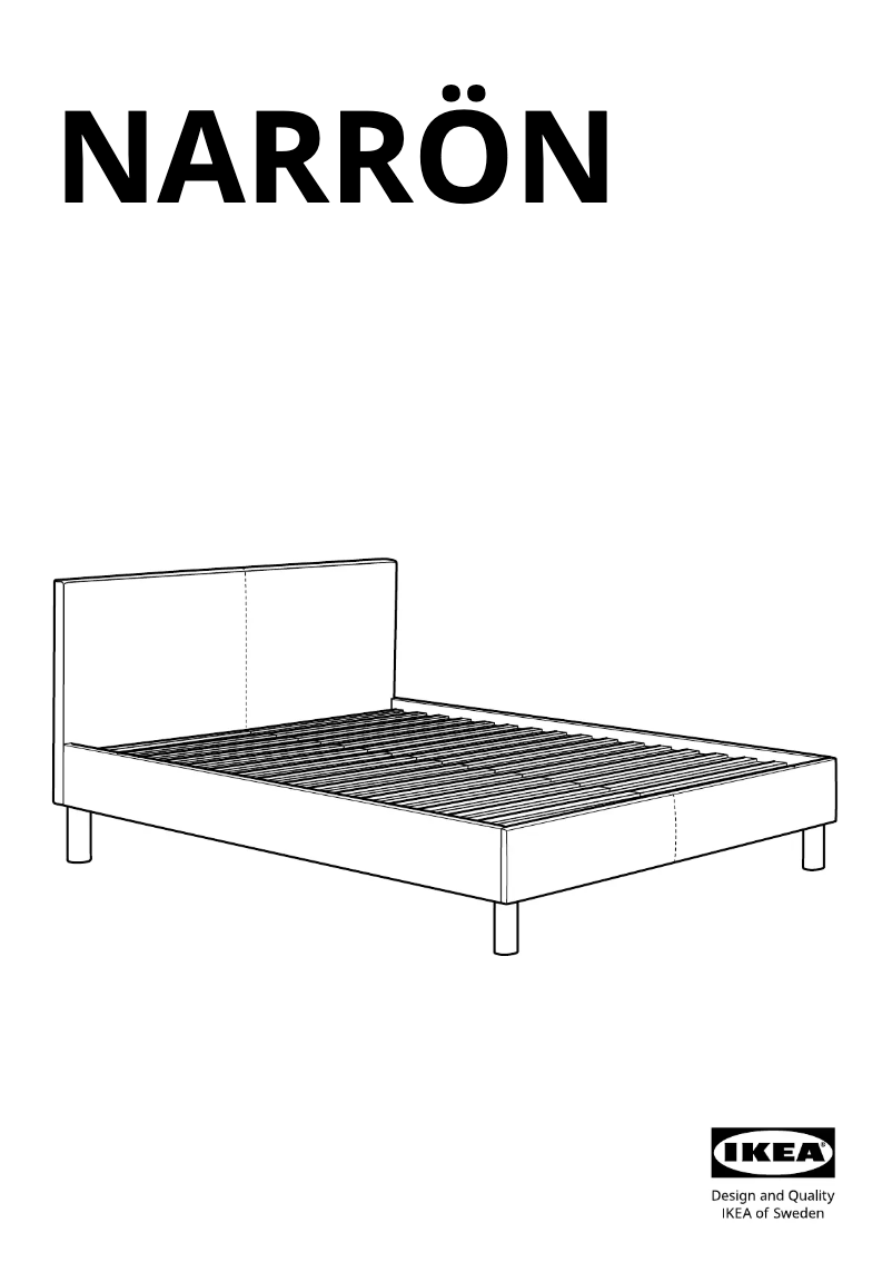 Page 1 de la notice Manuel utilisateur Ikea NARRÖN 105.561.07