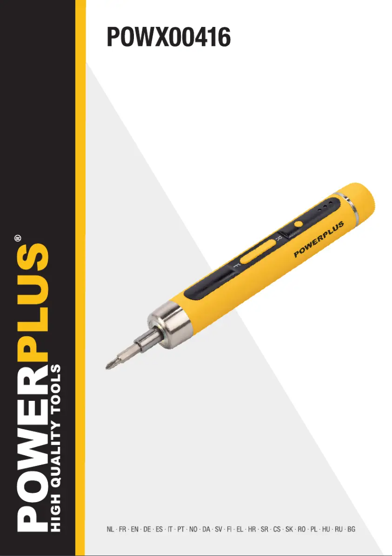Page 1 de la notice Manuel utilisateur PowerPlus POWX00416