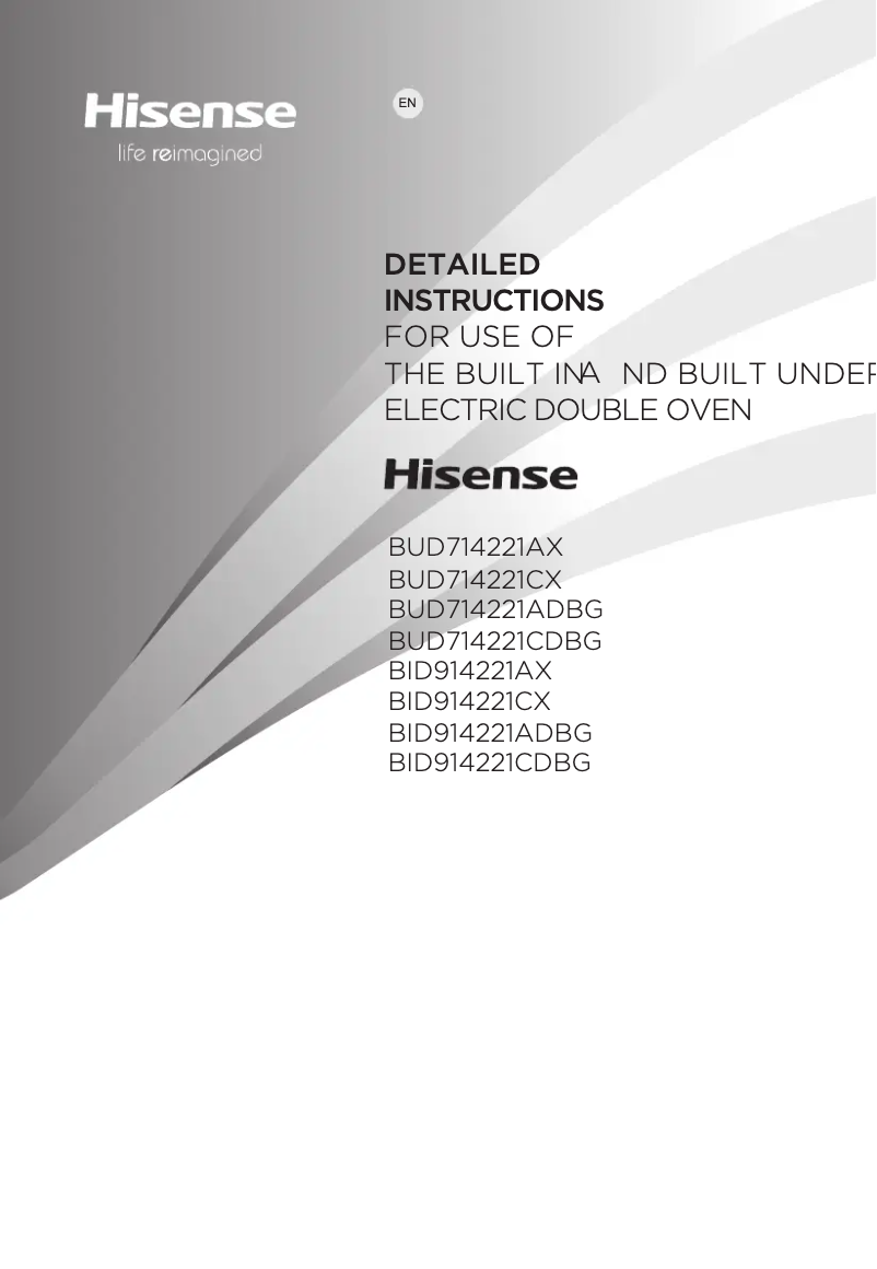 Page 1 de la notice Manuel utilisateur Hisense BUD714221ADBG