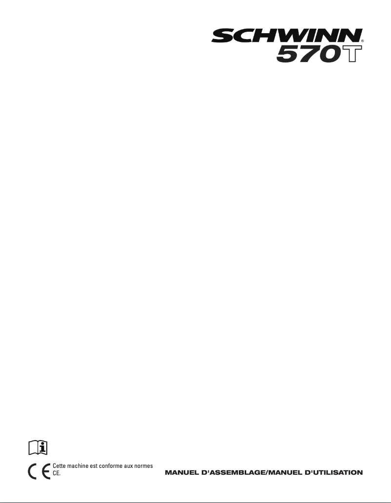 Page 1 de la notice Instructions / montage Schwinn 570T