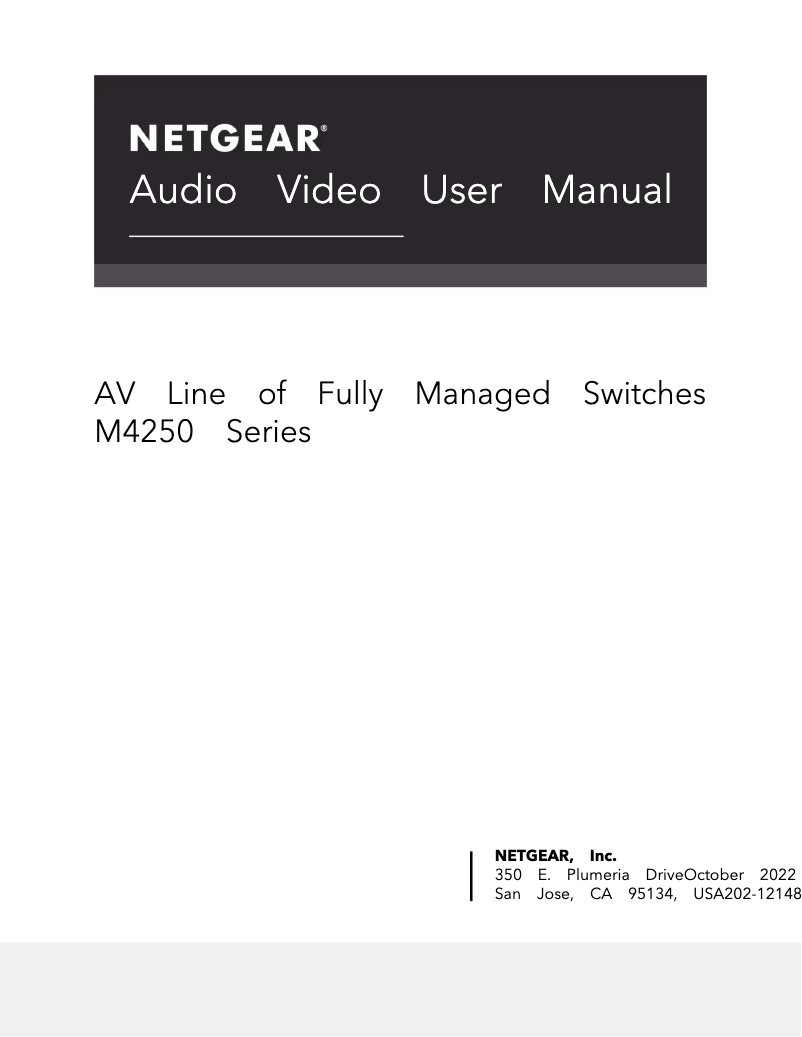 Page 1 de la notice Manuel utilisateur Netgear XSM4216F