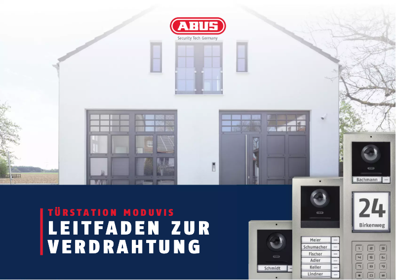 Page 1 de la notice Schéma de câblage Abus TVHS20300