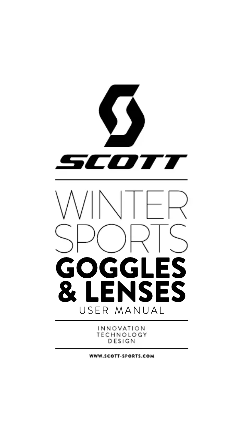 Página 1 del manual Manual de usuario Scott React Goggle