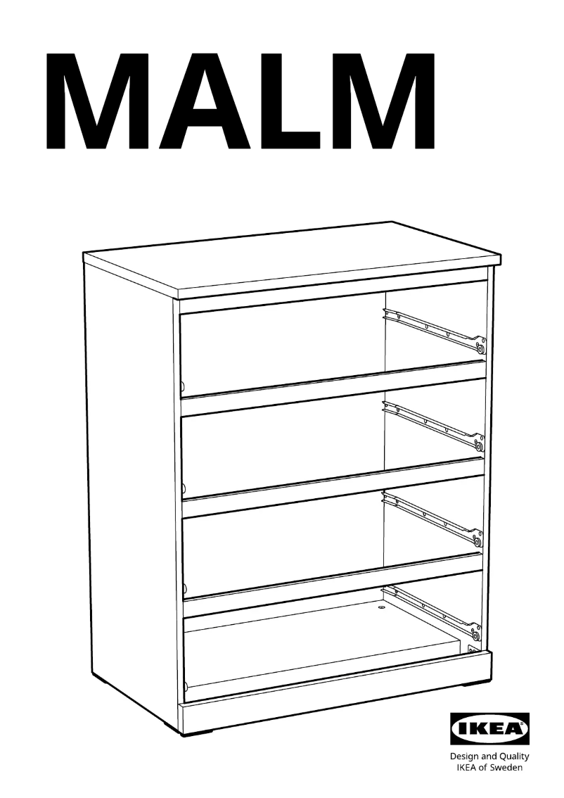 Page 1 de la notice Manuel utilisateur Ikea MALM 304.035.71