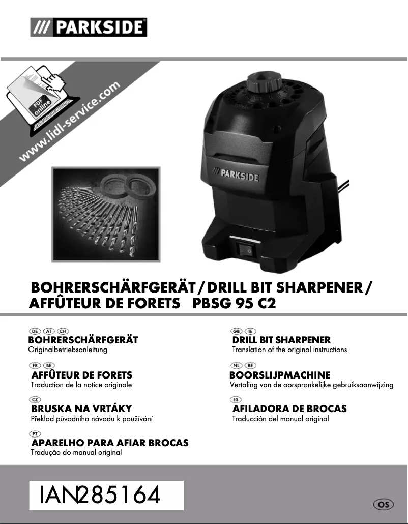 Page 1 de la notice Manuel utilisateur Parkside PBSG 95 C2