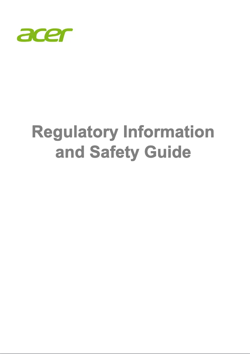 Page 1 de la notice Manuel utilisateur Acer L05