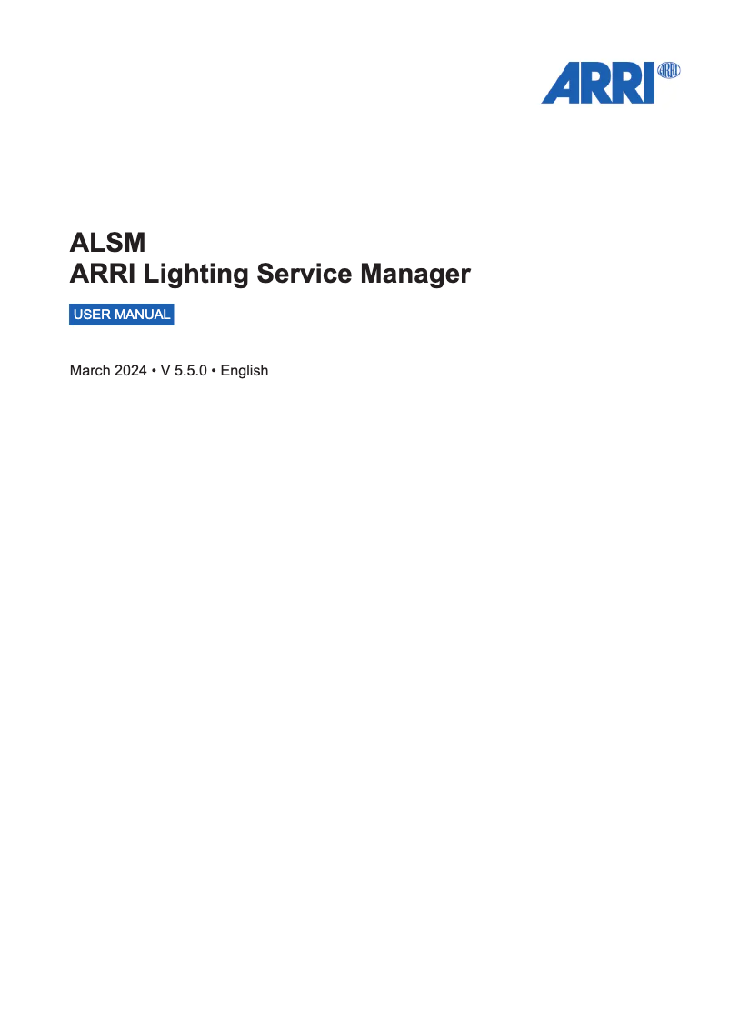 Page 1 de la notice Manuel utilisateur ARRI L10-DT