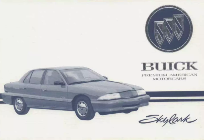 Página 1 del manual Manual de usuario Buick Skylark (1995)