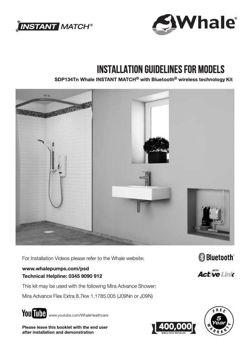 Page 1 de la notice Manuel utilisateur Whale Instant Match SDP134Tn