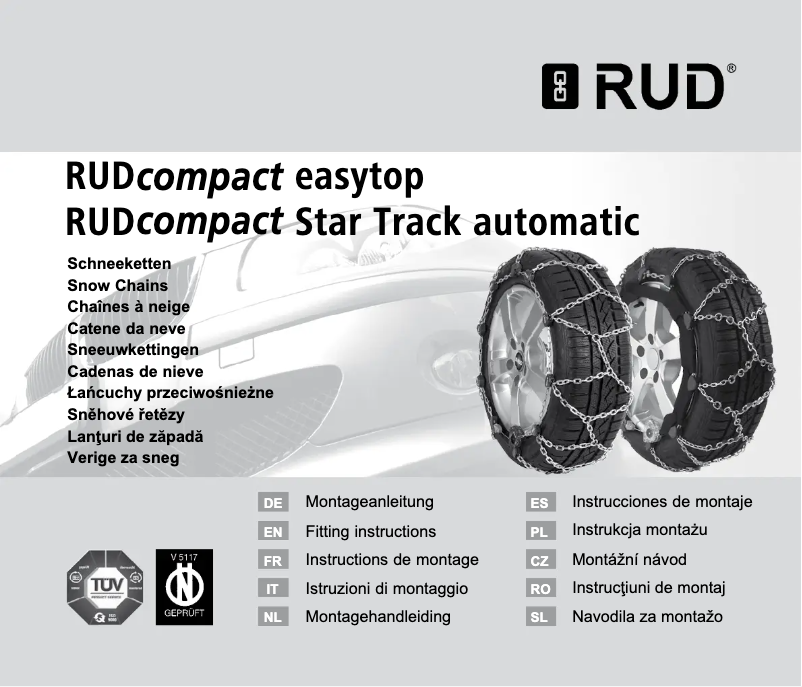 Page 1 de la notice Manuel utilisateur RUD RUDcompact Easytop 4500