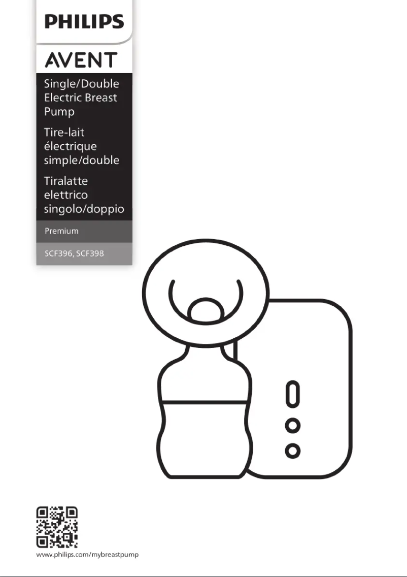 Página 1 del manual Manual de usuario Philips Avent SCF398