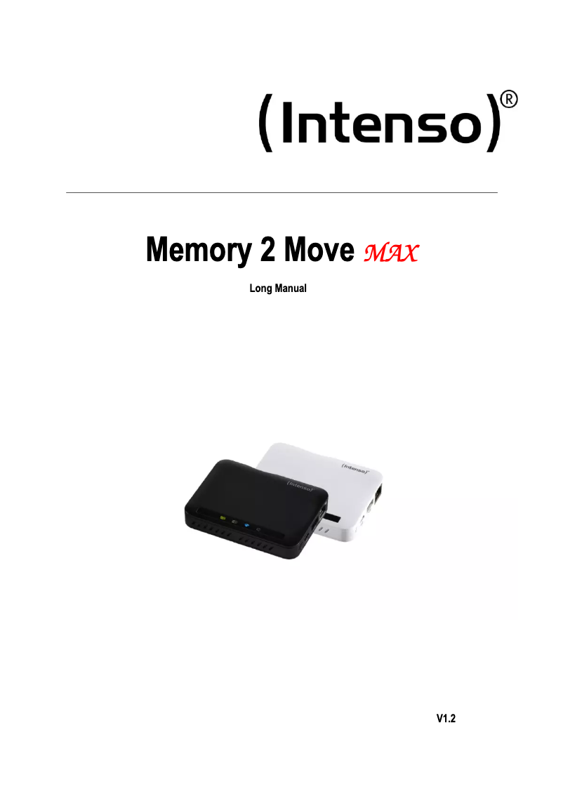 Page 1 de la notice Manuel utilisateur Intenso 7405500