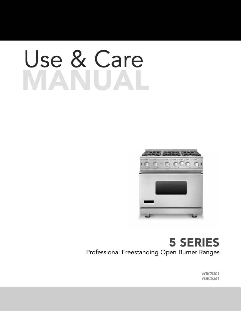 Página 1 del manual Manual de uso y mantenimiento Viking VGIC53024BSS