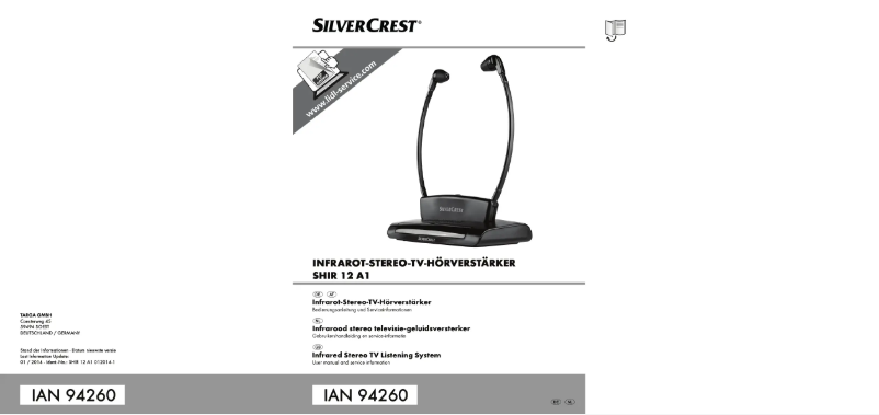 Página 1 del manual Manual de usuario SilverCrest SHIR 12 A1
