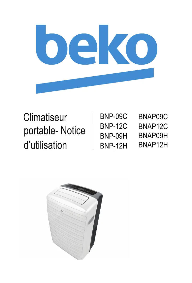 Page 1 de la notice Manuel utilisateur Beko BNAP09C
