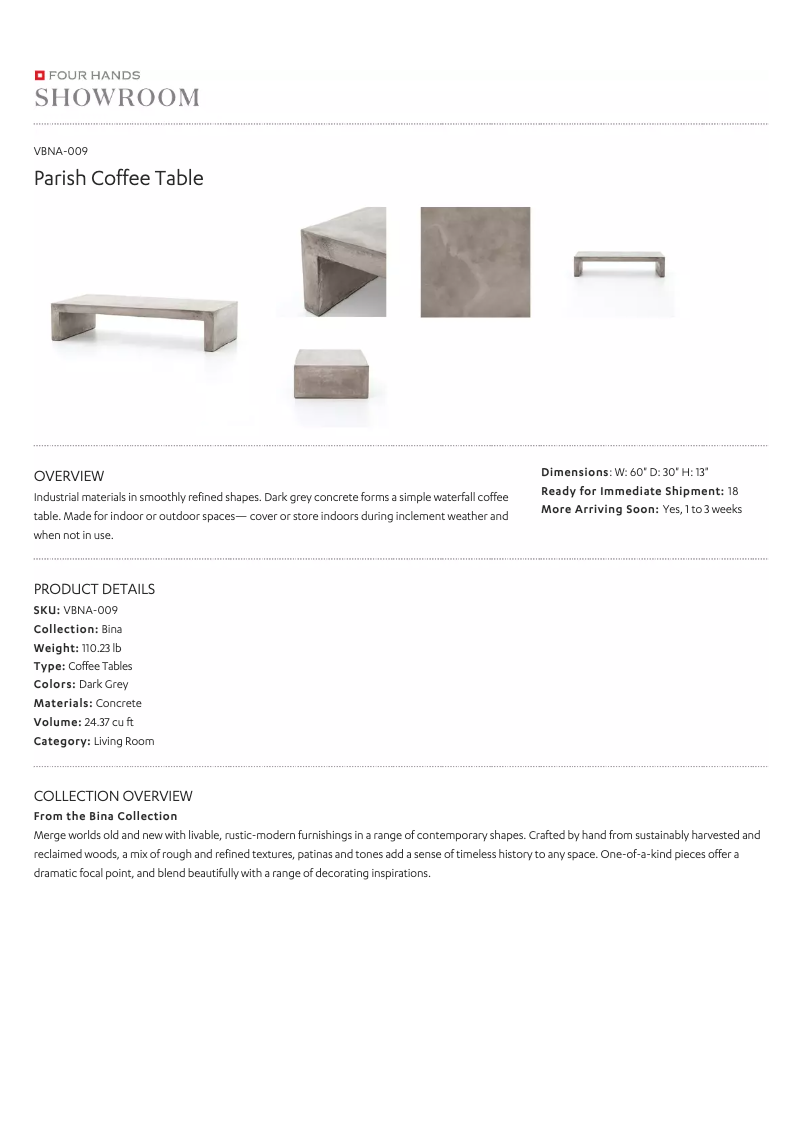 Page 1 de la notice Manuel utilisateur Four Hands VBNA-009