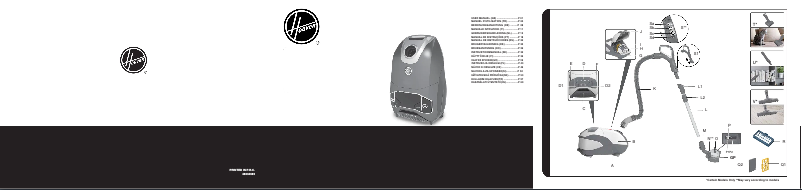 Page 1 de la notice Manuel utilisateur Hoover H-ENERGY 700 HE720PET 011