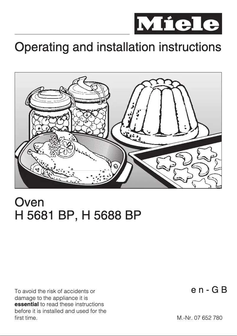 Page 1 de la notice Manuel utilisateur Miele H 5681 BP