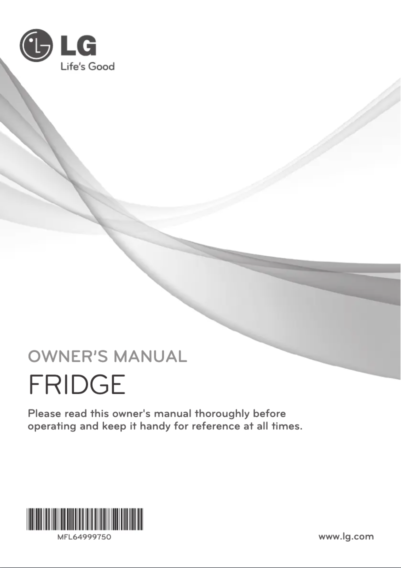 Page 1 de la notice Manuel utilisateur LG GR-F401ESNX