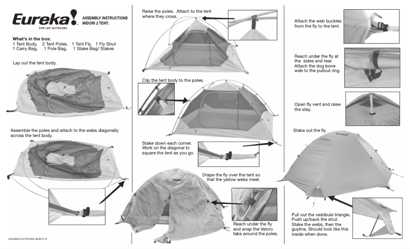 Page 1 de la notice Manuel utilisateur Eureka Midori 2