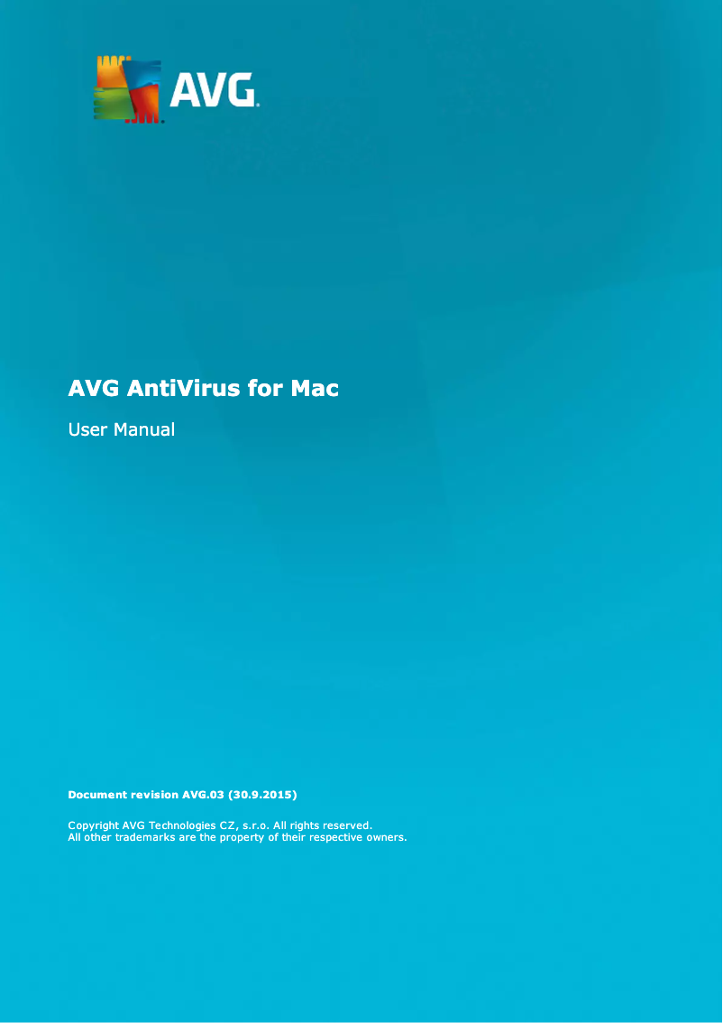 Página 1 del manual Manual de usuario AVG Anti-Virus Mac Edition 2016