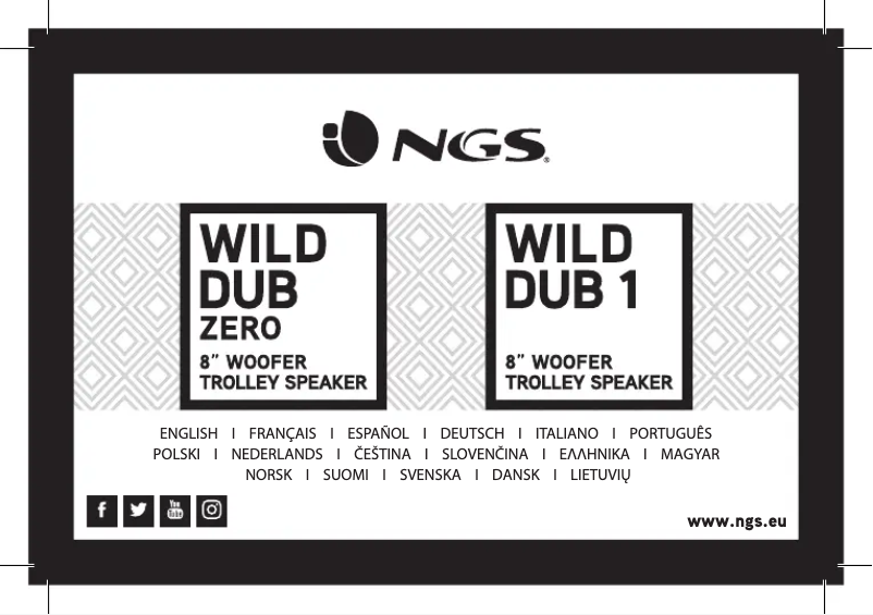Page 1 de la notice Manuel utilisateur NGS WILD DUB Zero