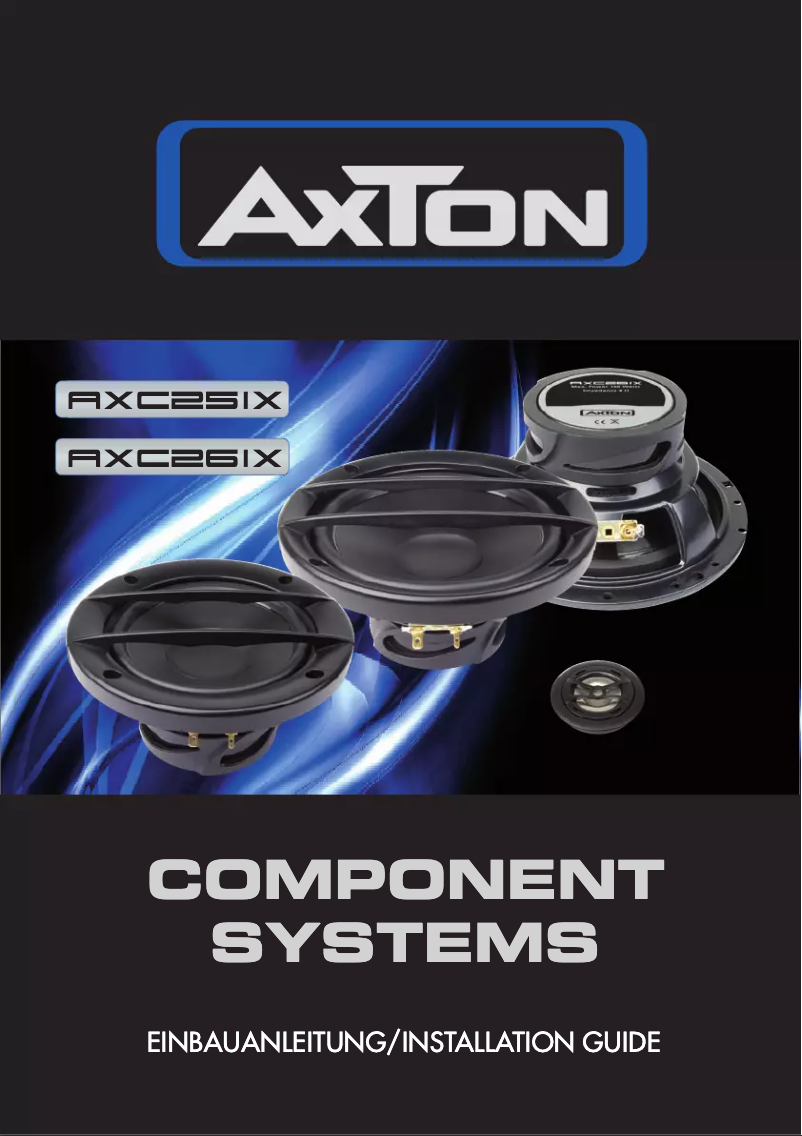 Page 1 de la notice Manuel utilisateur Axton AXC25IX