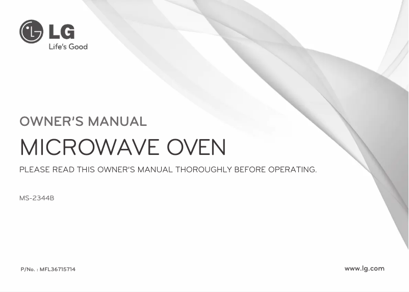 Página 1 del manual Manual de usuario LG MS-2344B