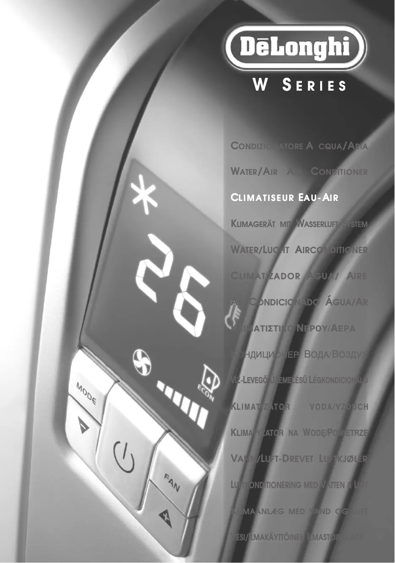 Page 1 de la notice Manuel utilisateur DeLonghi Pinguino PAC EX130