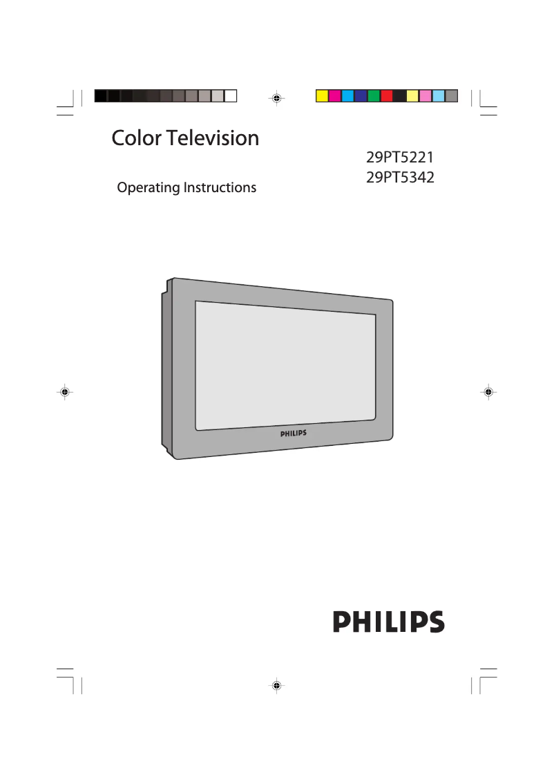 Image de la première page du manuel de l'appareil 29PT5342