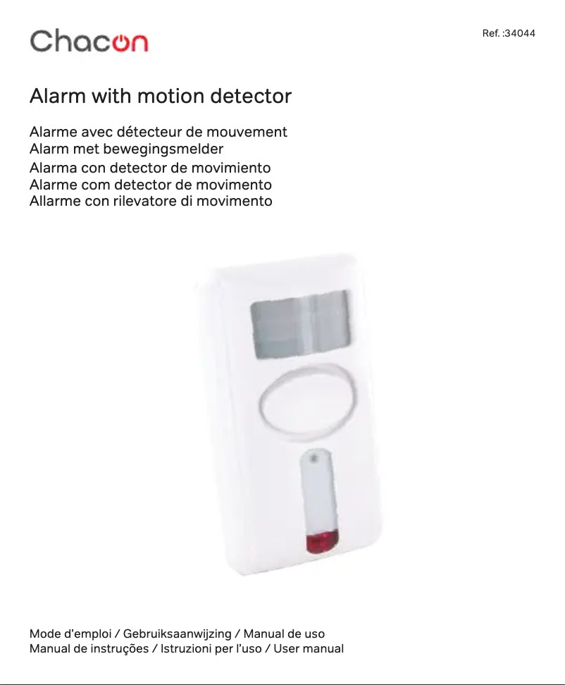 Page 1 de la notice Manuel utilisateur Chacon 34044