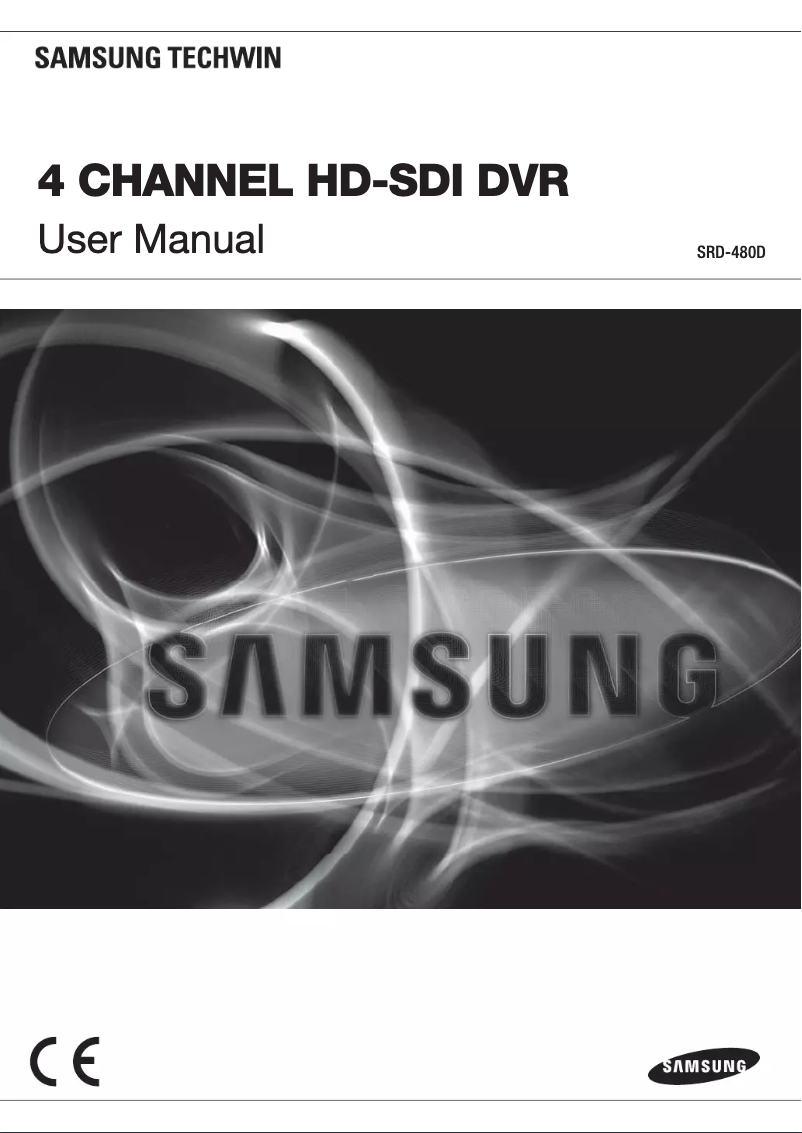 Page 1 de la notice Manuel utilisateur Hanwha SRD-480D