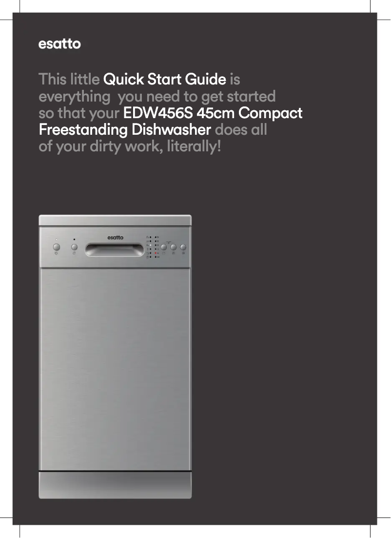Página 1 del manual Guía de inicio rápido Esatto EDW456S