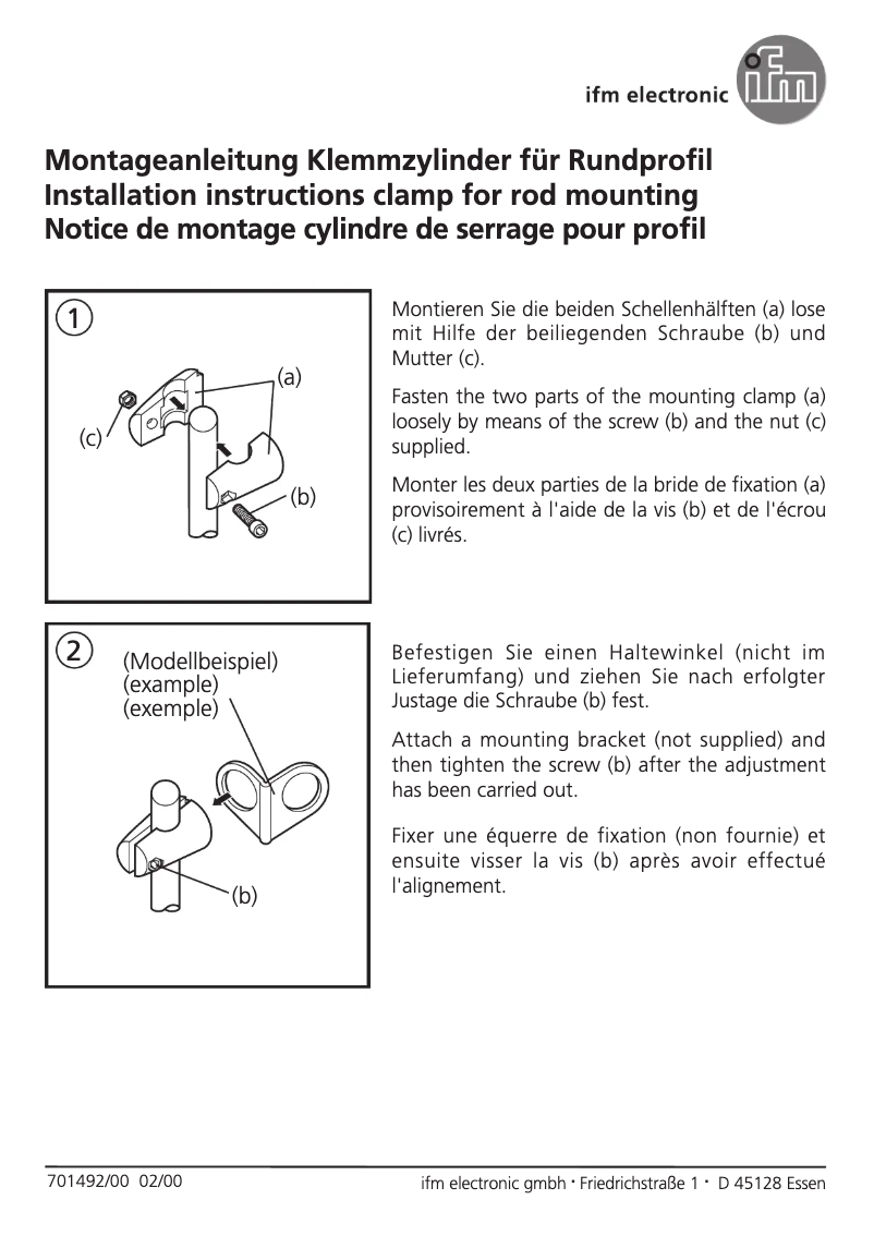 Page 1 de la notice Manuel utilisateur IFM E20947