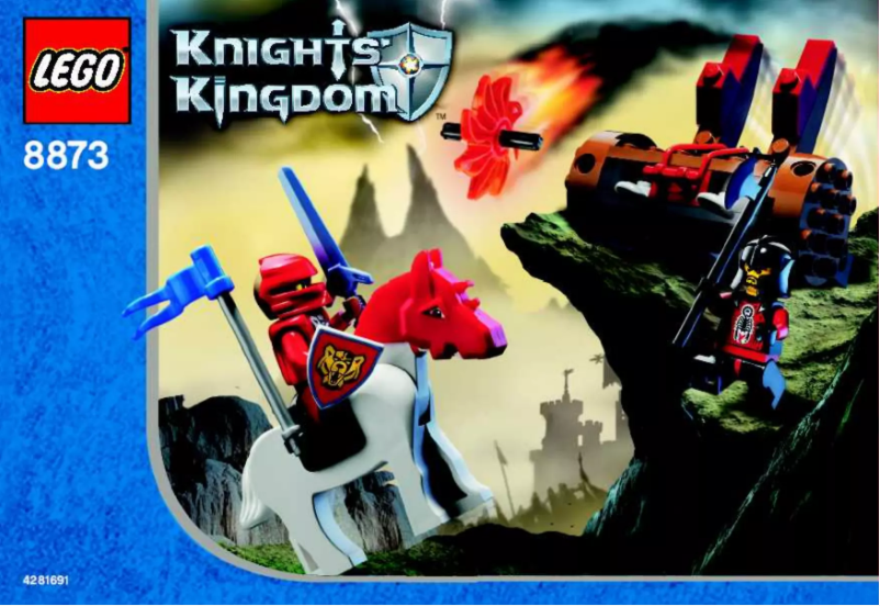 Page 1 de la notice Manuel utilisateur Lego Knights Kingdom 8873