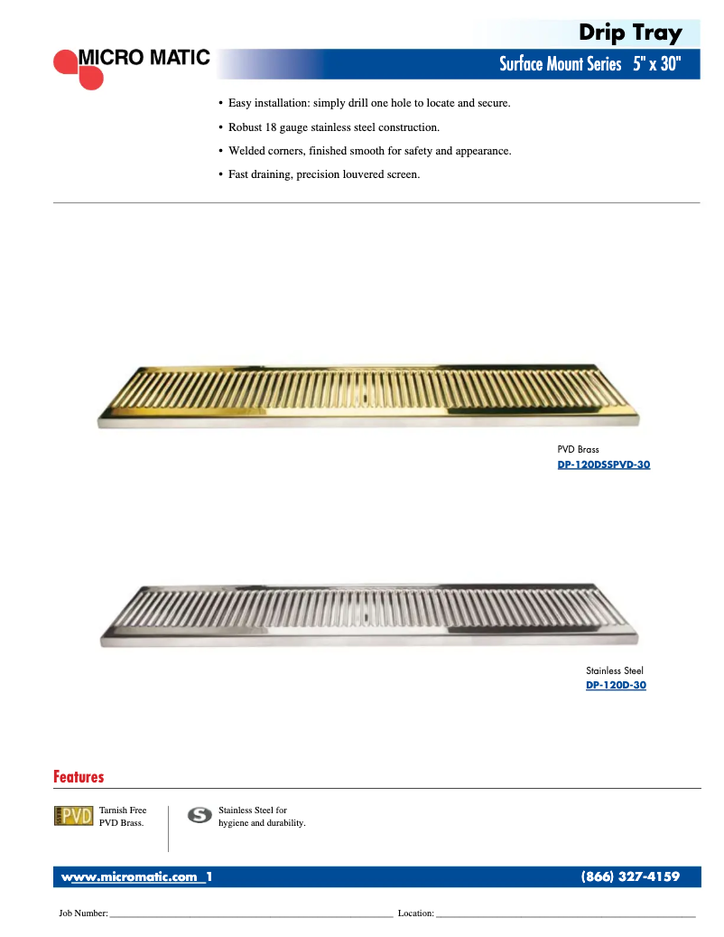 Página 1 del manual Manual de usuario Micro Matic DP-120D-30